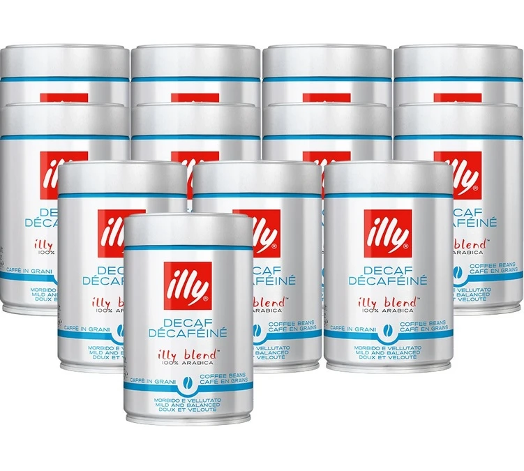 Café En Grains Illy Décaféiné - 12x250gr 3 Café En Grains Illy Décaféiné - 12x250gr