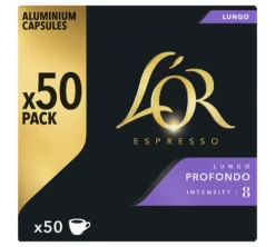 50 Capsules Lungo Profondo Compatibles Nespresso® - L'OR ESPRESSO