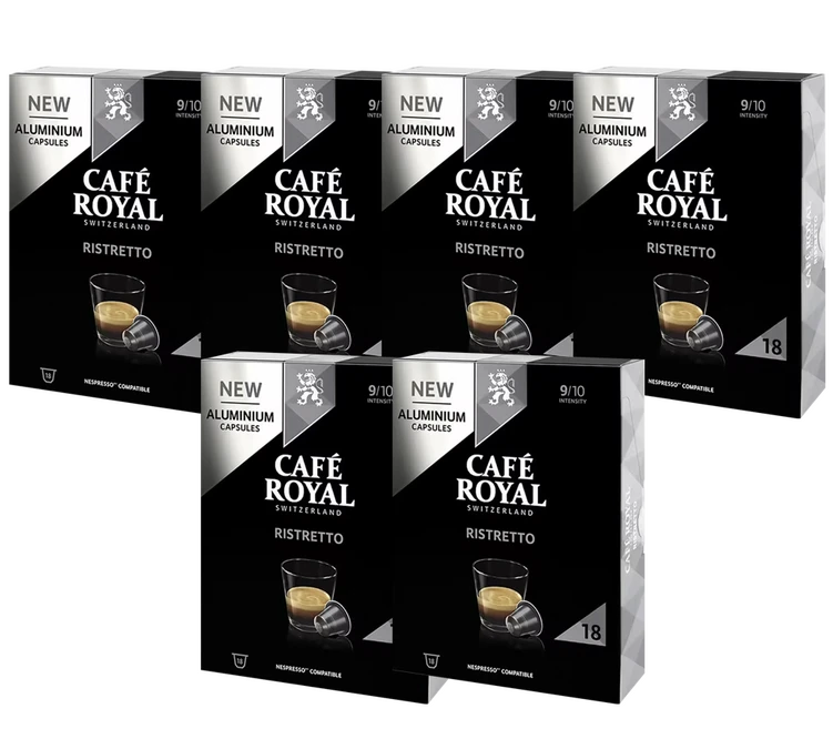 Pack 108 Capsules Ristretto Compatibles Nespresso® - CAFE ROYAL 3 Pack 108 Capsules Ristretto Compatibles Nespresso® - CAFE ROYAL