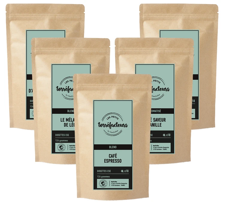 Pack Café Pour La Journée - 90 Dosettes - LES PETITS TORREFACTEURS 3 Pack Café Pour La Journée - 90 Dosettes - LES PETITS TORREFACTEURS