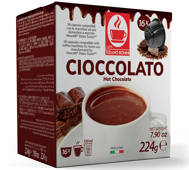 80 Capsules Dolce Gusto® Chocolat Compatibles - CAFFE BONINI 4 80 Capsules Dolce Gusto® Chocolat Compatibles - CAFFE BONINI – Image 2
