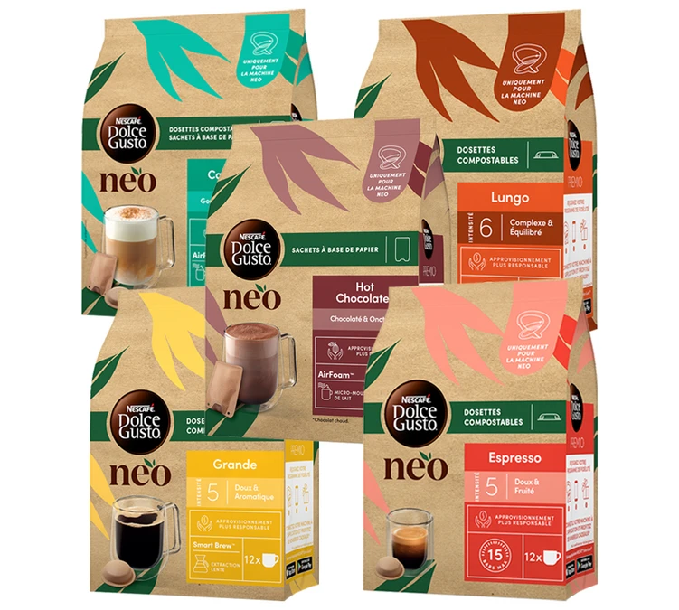 Pack Découverte 60 Dosettes Nescafe® Dolce Gusto® - NEO 3 Pack Découverte 60 Dosettes Nescafe® Dolce Gusto® - NEO