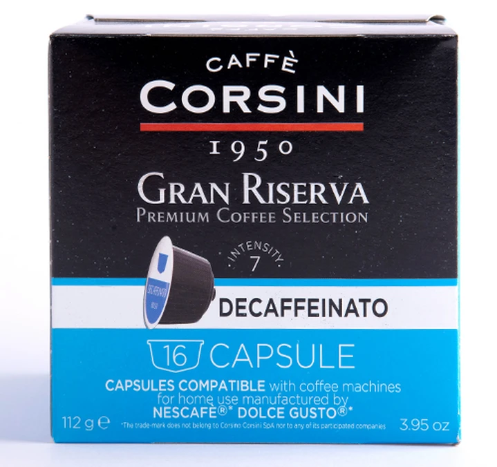 80 Capsules Nescafe® Dolce Gusto® Compatibles Gran Riserva Decaffeinato - CAFFE CORSINI 6 80 Capsules Nescafe® Dolce Gusto® Compatibles Gran Riserva Decaffeinato - CAFFE CORSINI – Image 4