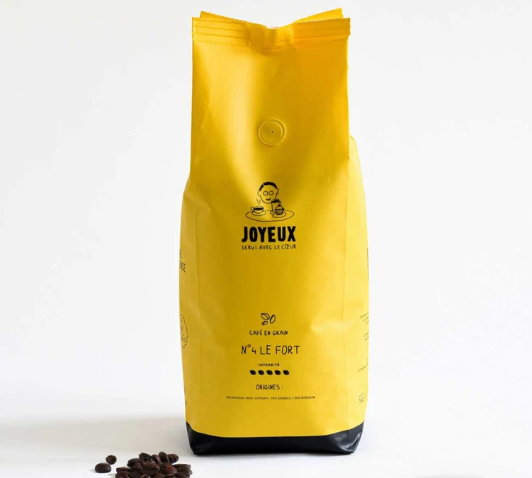 Café En Grains - Café Joyeux N°4 Le Fort - 1kg 3 Café En Grains - Café Joyeux N°4 Le Fort - 1kg