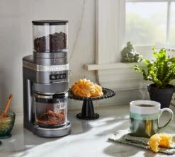 Moulin à Café KITCHENAID Artisan 5KCG8433EMS Gris étain -Kafftec Magasin kitchenaid moulin gris 4