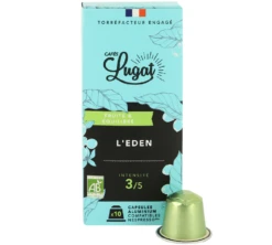 50 Capsules L'Eden Bio - Compatibles Nespresso® - CAFÉS LUGAT -Kafftec Magasin l3 2