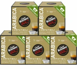 Caffè Vergnano 80 Capsules Compostables Compatibles A Modo Mio Lavazza Arabica - CAFFE VERGNANO