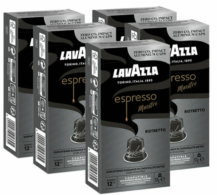 50 Capsules Aluminium RISTRETTO Compatibles Nespresso® 5x10 - LAVAZZA 3 50 Capsules Aluminium RISTRETTO Compatibles Nespresso® 5x10 - LAVAZZA