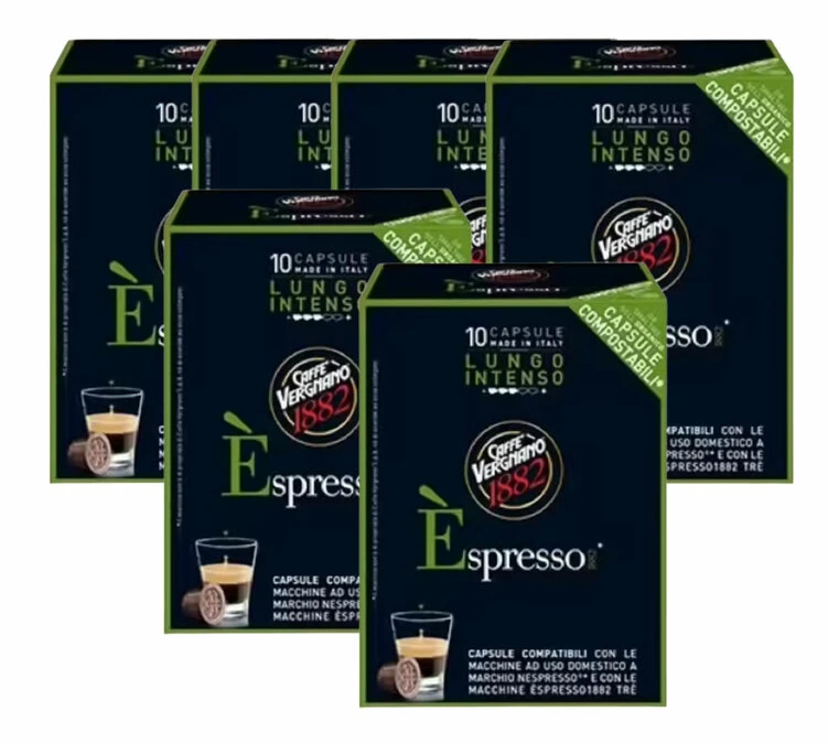 Caffè Vergnano 60 Capsules Lungo Intenso - Compatibles Nespresso® - CAFFE VERGNANO 3 Caffè Vergnano 60 Capsules Lungo Intenso - Compatibles Nespresso® - CAFFE VERGNANO