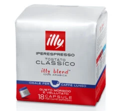 18 Capsules Iperespresso Café Long - ILLY