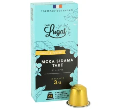 50 Capsules Moka Sidama Tabe - Compatibles Nespresso® - CAFÉS LUGAT 9 50 Capsules Moka Sidama Tabe - Compatibles Nespresso® - CAFÉS LUGAT -Kafftec Magasin m1 5