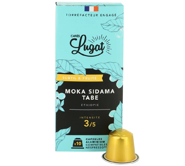 50 Capsules Moka Sidama Tabe - Compatibles Nespresso® - CAFÉS LUGAT 4 50 Capsules Moka Sidama Tabe - Compatibles Nespresso® - CAFÉS LUGAT – Image 2
