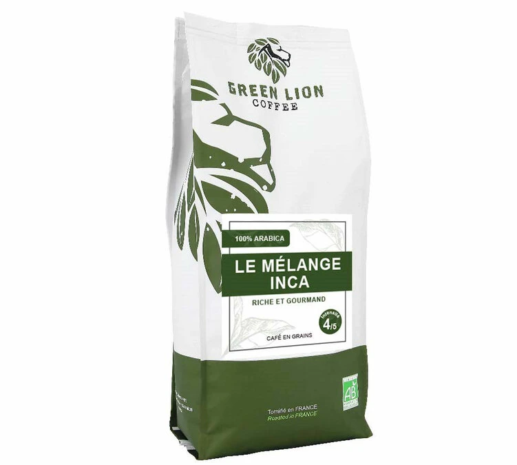 1 Kg Café En Grain Bio Mélange Inca - GREEN LION COFFEE 3 1 Kg Café En Grain Bio Mélange Inca - GREEN LION COFFEE