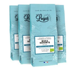 4x250g Café En Grain Bio - Ethiopie Moka Nekemte - CAFES LUGAT