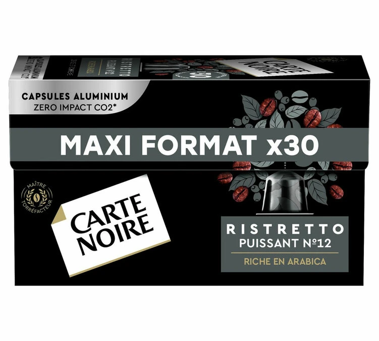 30 Capsules Compatibles Nespresso® - Ristretto Puissant N°12 - CARTE NOIRE 3 30 Capsules Compatibles Nespresso® - Ristretto Puissant N°12 - CARTE NOIRE