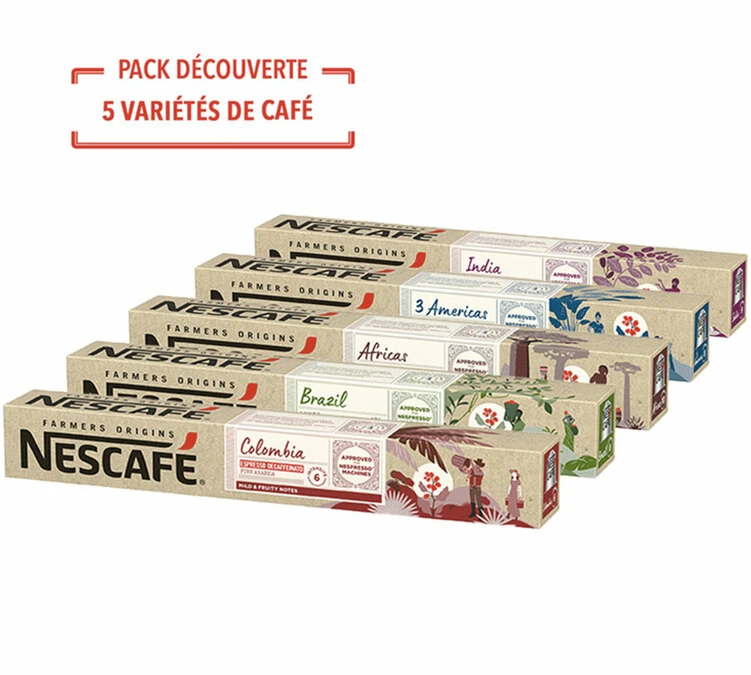 Pack Découverte 50 Capsules - Compatible Nespresso® - NESCAFE FARMERS 4 Pack Découverte 50 Capsules - Compatible Nespresso® - NESCAFE FARMERS – Image 2