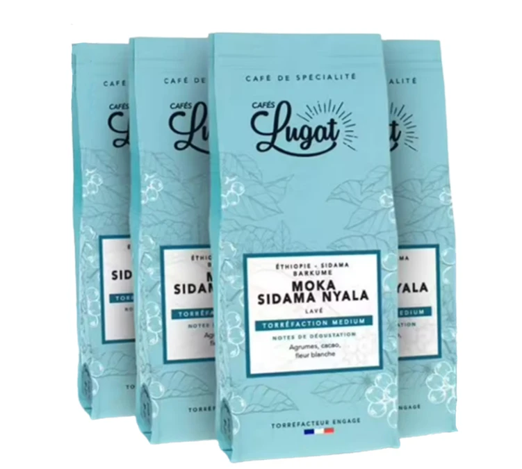 Café Moulu : Ethiopie - Moka Sidama Nyala - 4 X 250g - Cafés Lugat 3 Café Moulu : Ethiopie - Moka Sidama Nyala - 4 X 250g - Cafés Lugat