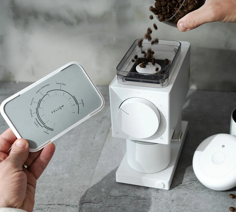 Moulin à Café FELLOW Ode Brew Grinder Gen 2 Blanc 5 Moulin à Café FELLOW Ode Brew Grinder Gen 2 Blanc – Image 3