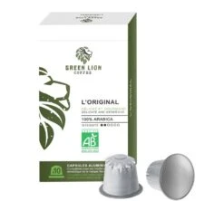 Capsules Compatibles Nespresso® - Bio - L'Original X100 - Green Lion Coffee