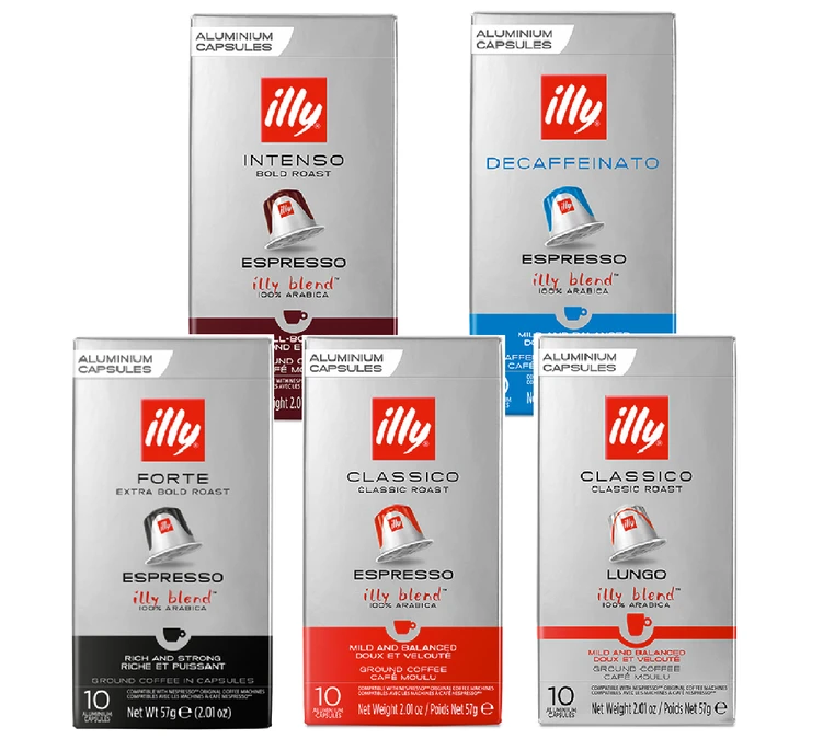 PAK DECOUVERTE - 50 Capsules Compatibles Nespresso® - ILLY 3 PAK DECOUVERTE - 50 Capsules Compatibles Nespresso® - ILLY