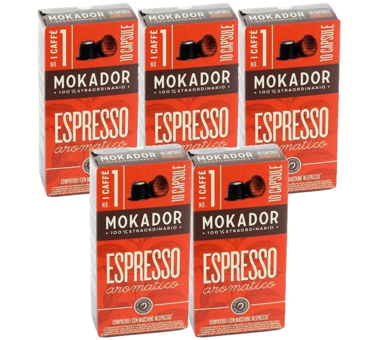 50 Capsules Aromatico - Compatible Nespresso® - MOKADOR CASTELLARI 3 50 Capsules Aromatico - Compatible Nespresso® - MOKADOR CASTELLARI