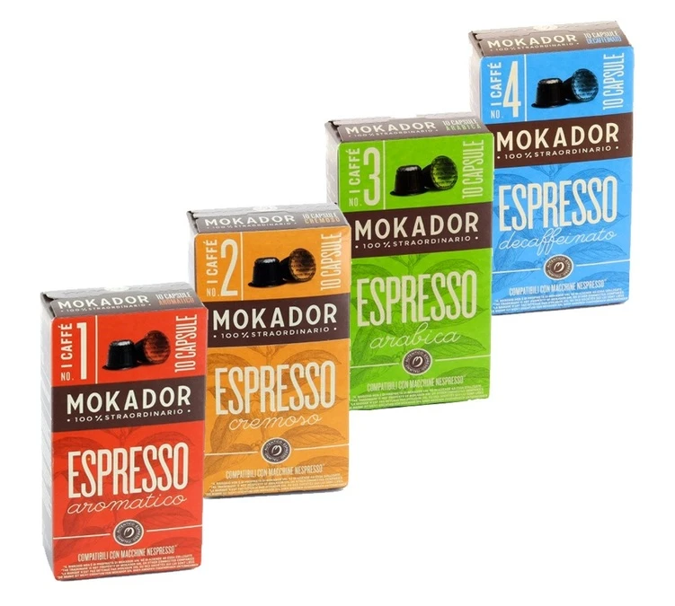 Pack Découverte - 40 Capsules - Compatibles Nespresso® - MOKADOR CASTELLARI 3 Pack Découverte - 40 Capsules - Compatibles Nespresso® - MOKADOR CASTELLARI