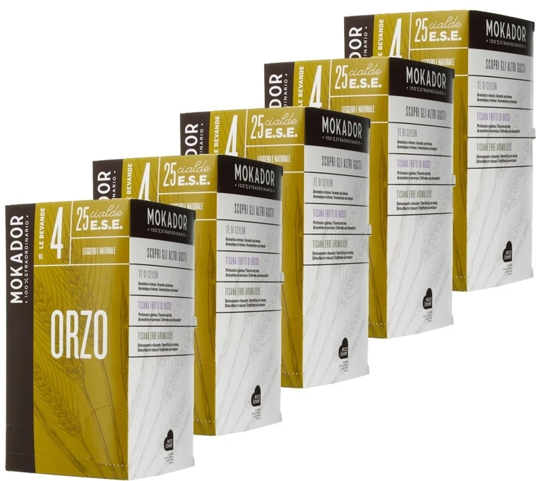 125 Dosettes ESE Orzo - MOKADOR CASTELLARI 3 125 Dosettes ESE Orzo - MOKADOR CASTELLARI