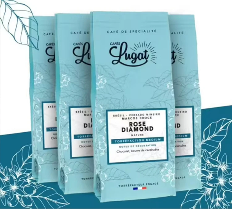 Café Moulu : Brésil - Rose Diamond - 4 X 250g - Cafés Lugat 4 Café Moulu : Brésil - Rose Diamond - 4 X 250g - Cafés Lugat – Image 2