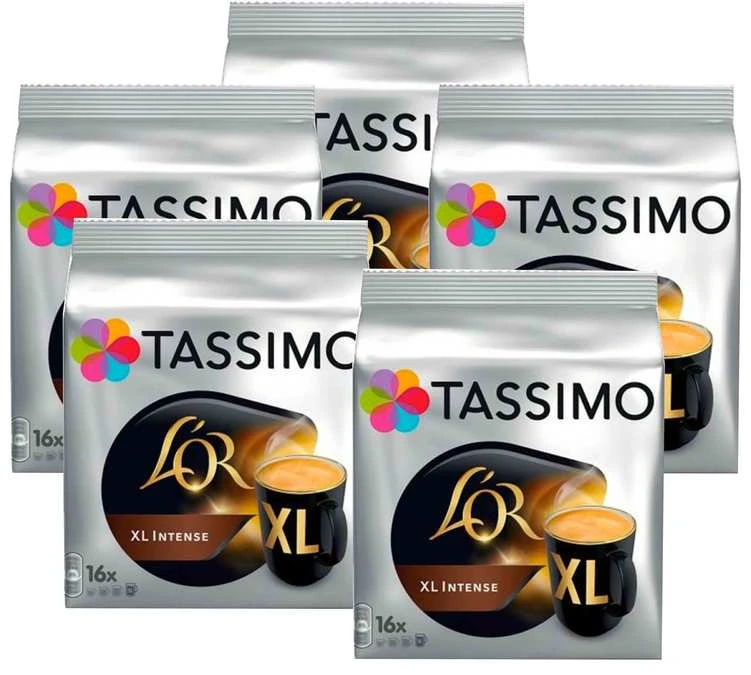 Pack Dosette Tassimo L'Or XL Intense - 5x16 T-Discs 3 Pack Dosette Tassimo L'Or XL Intense - 5x16 T-Discs