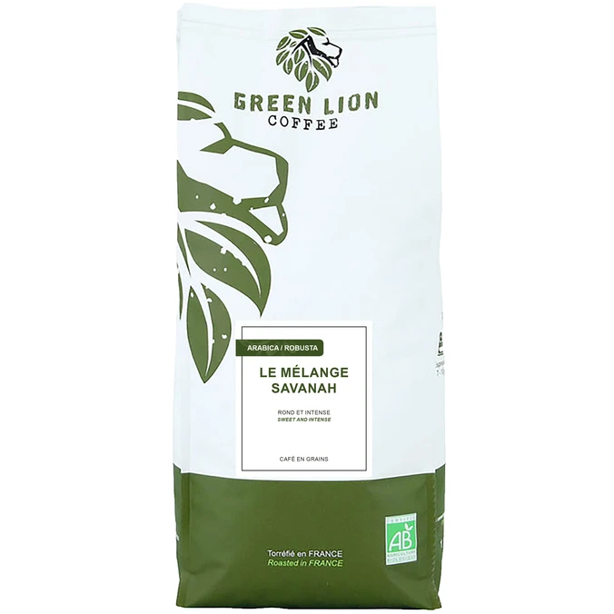 1kg Café En Grain Bio Mélange Savanah - GREEN LION COFFEE 3 1kg Café En Grain Bio Mélange Savanah - GREEN LION COFFEE