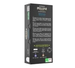 50 Capsules Compatibles Nespresso® Compostables PELLINI - Absolute -Kafftec Magasin pellini absolute back 1
