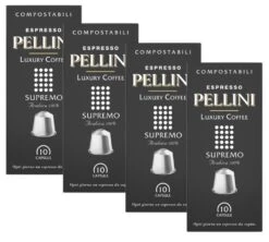 40 Capsules Compatibles Nespresso® Compostables PELLINI - Supremo