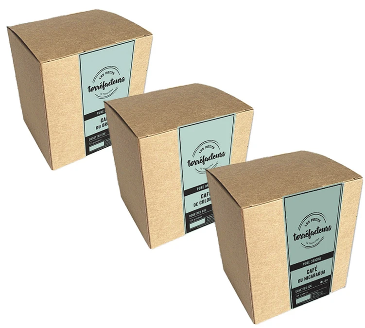 Pack 150 Dosettes ESE Pure-Origine - LES PETITS TORREFACTEURS 3 Pack 150 Dosettes ESE Pure-Origine - LES PETITS TORREFACTEURS