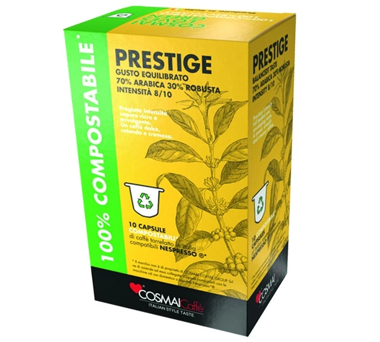 50 Capsules Prestige- Compatible Nespresso® - CAFFE COSMAI 5 50 Capsules Prestige- Compatible Nespresso® - CAFFE COSMAI – Image 3