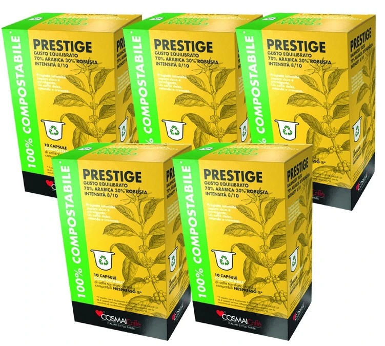 50 Capsules Prestige- Compatible Nespresso® - CAFFE COSMAI 3 50 Capsules Prestige- Compatible Nespresso® - CAFFE COSMAI