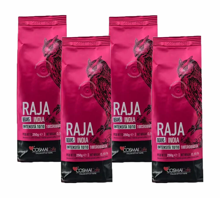 Café En Grains Inde Raja - 100% Robusta - 1Kg - Cosmai 3 Café En Grains Inde Raja - 100% Robusta - 1Kg - Cosmai