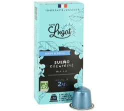 50 Capsules Deca Bio Sueño - Compatibles Nespresso® - CAFÉS LUGAT 9 50 Capsules Deca Bio Sueño - Compatibles Nespresso® - CAFÉS LUGAT -Kafftec Magasin s1 4