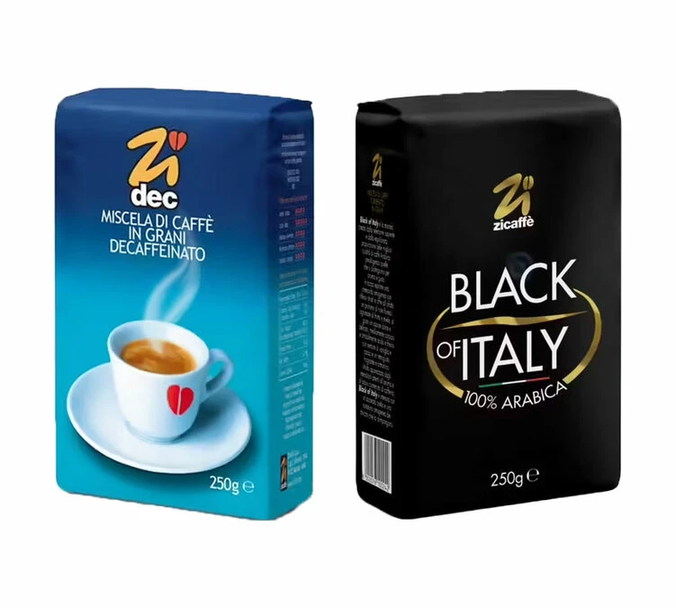 Pack Café En Grains Black Of Italy + Décaféiné - ZICAFFE 3 Pack Café En Grains Black Of Italy + Décaféiné - ZICAFFE