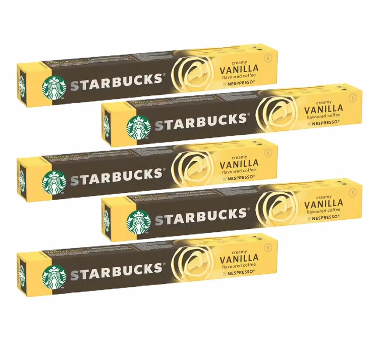 50 Capsules Compatibles Nespresso® - Aromatisé Vanille - STARBUCKS 3 50 Capsules Compatibles Nespresso® - Aromatisé Vanille - STARBUCKS