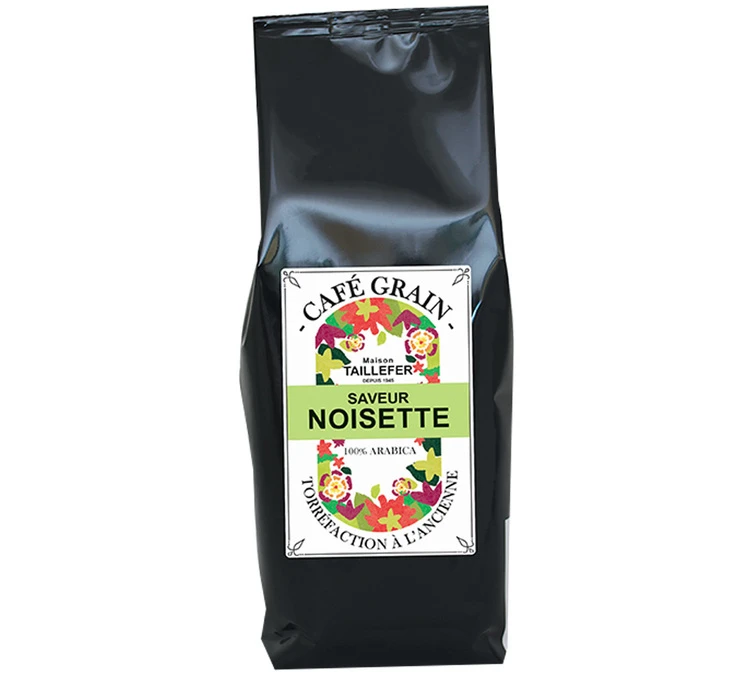 Café En Grains Aromatisé Noisette - Maison Taillefer - 1kg 3 Café En Grains Aromatisé Noisette - Maison Taillefer - 1kg
