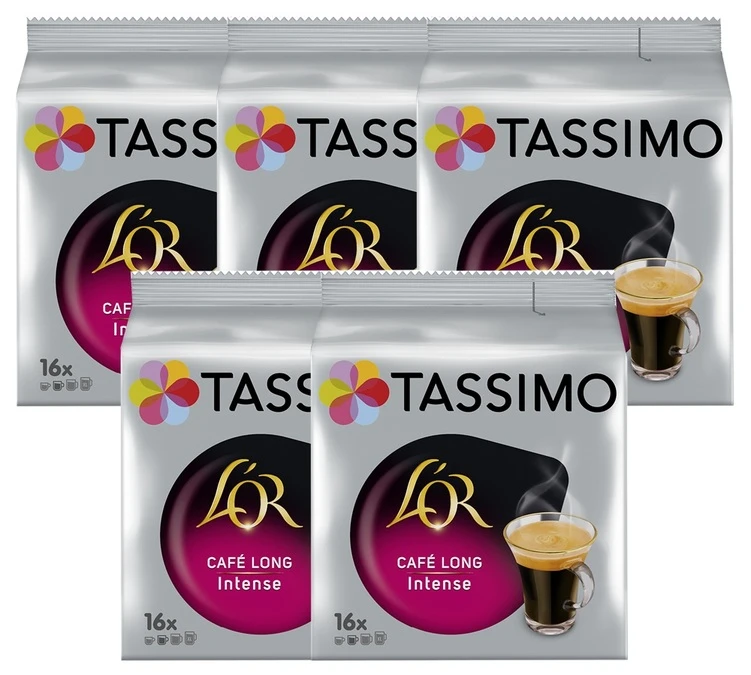 Pack 80 Dosettes L'OR Café Long Intense - TASSIMO 3 Pack 80 Dosettes L'OR Café Long Intense - TASSIMO