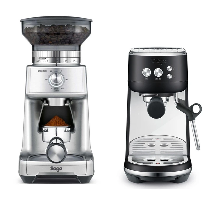 SAGE Machine Expresso The Bambino Black Truffle + Moulin à Café The Dose Control Pro 3 SAGE Machine Expresso The Bambino Black Truffle + Moulin à Café The Dose Control Pro